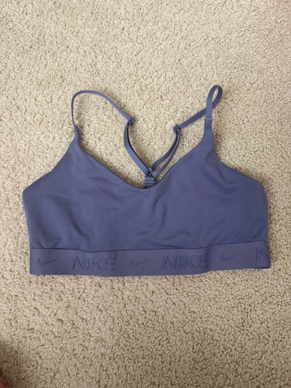 Nike Lavender Strappy Sports Bralette